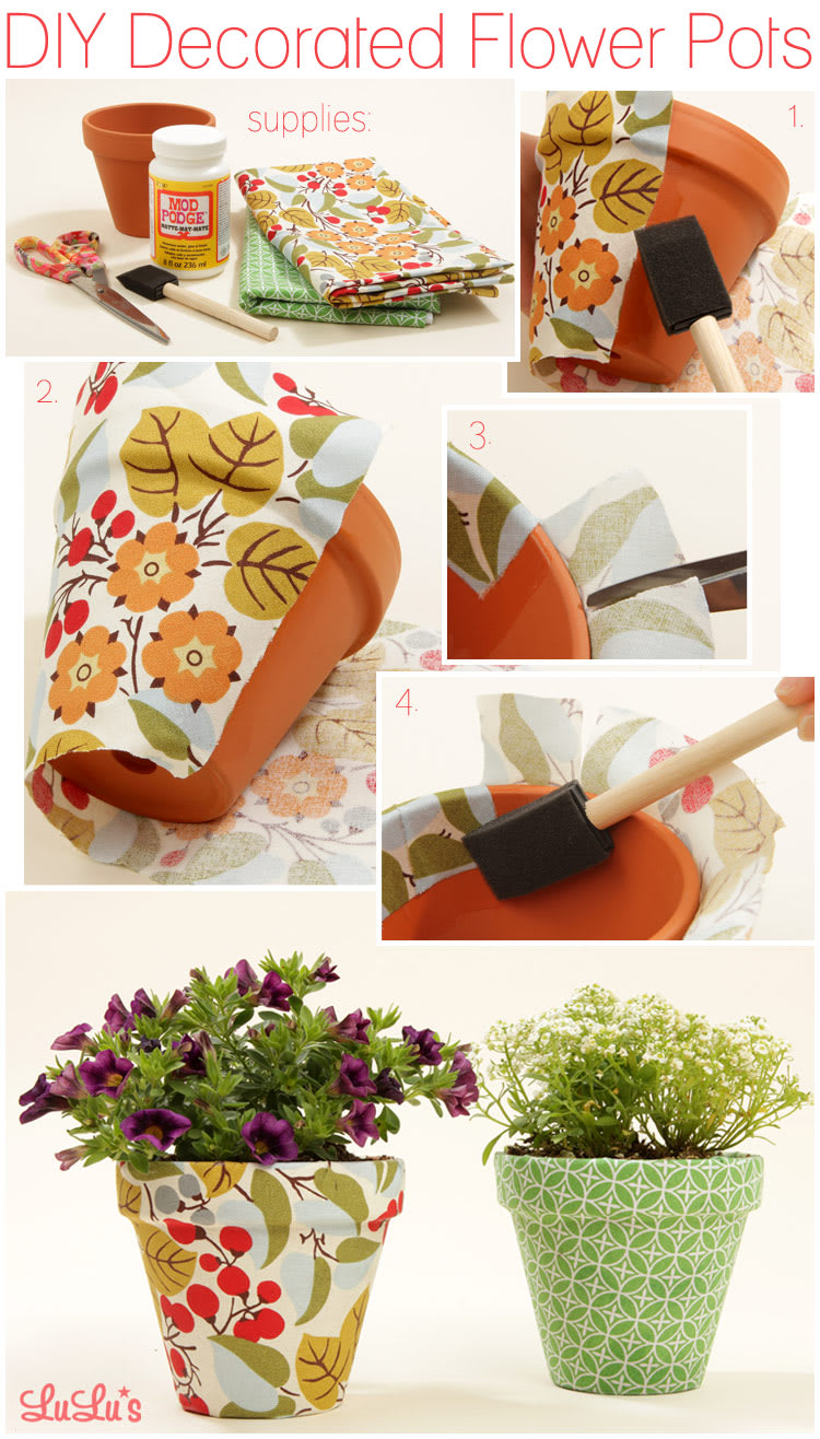 DIY: Decorated Flower Pots - Lulus.com Fashion Blog