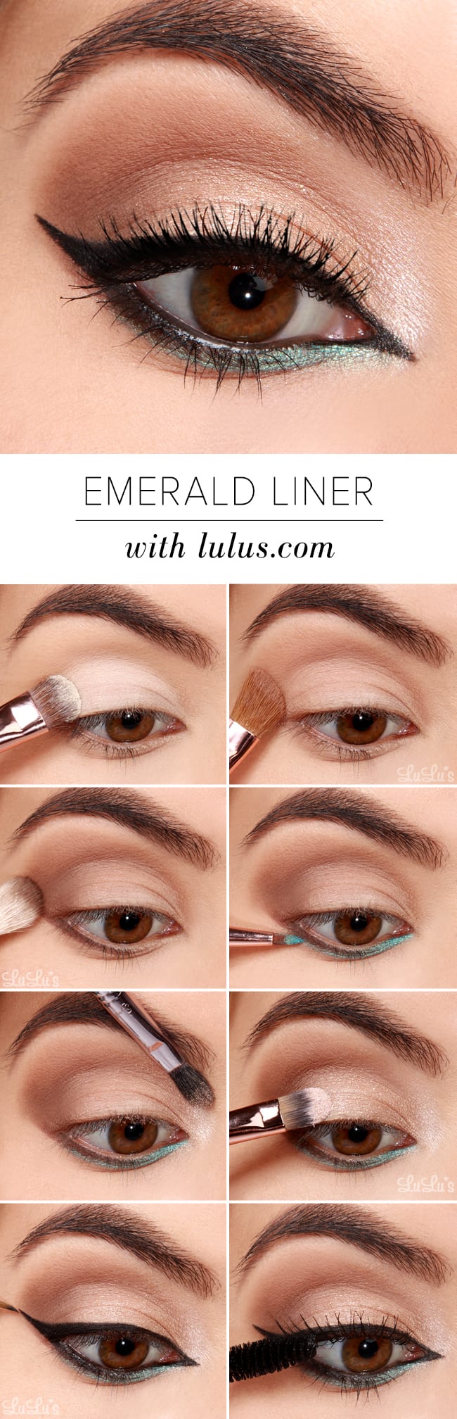 Lulus How-To: Emerald Green Eyeliner Tutorial - Lulus.com Fashion Blog