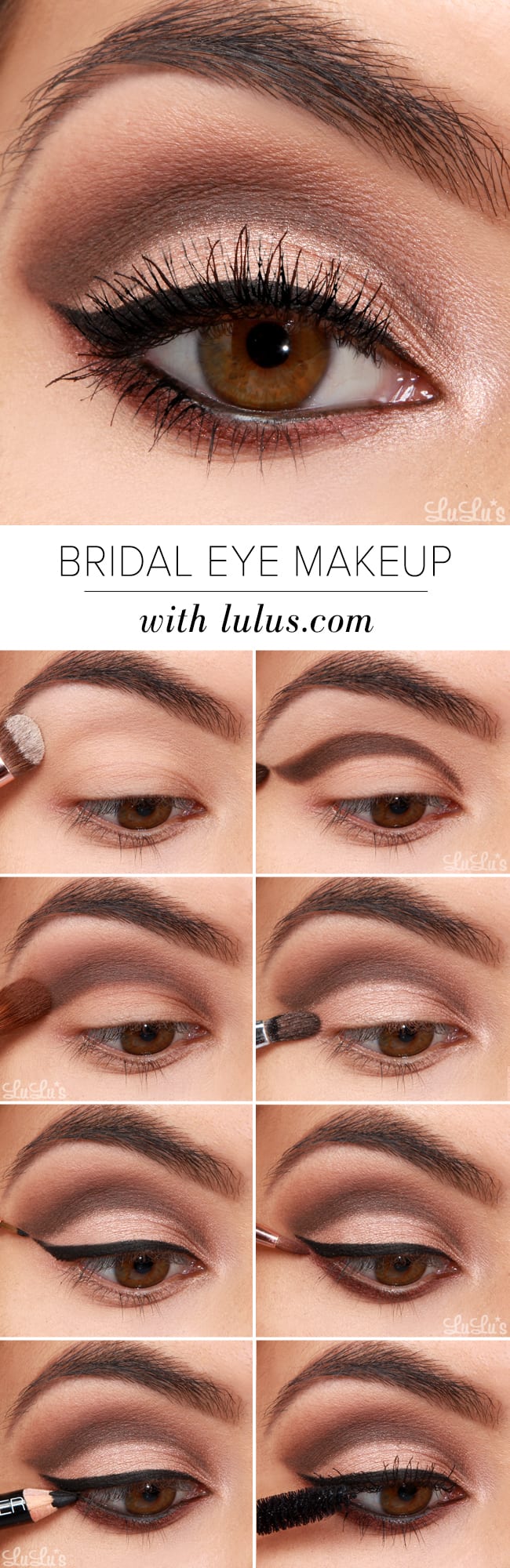 Lulus How-To: Bridal Eye Makeup Tutorial - Lulus.com Fashion Blog
