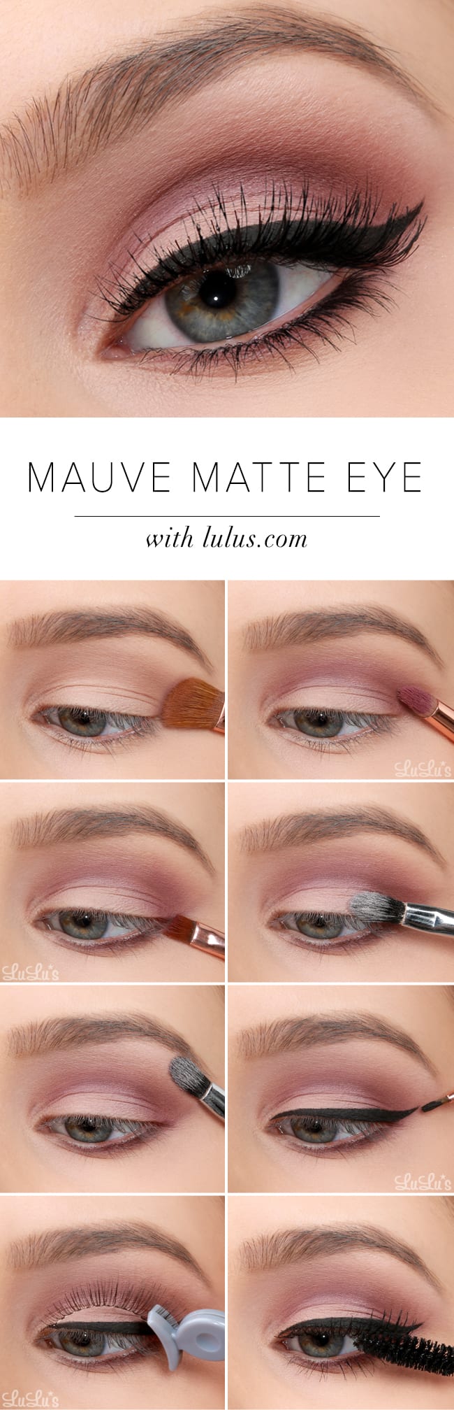 Lulus How-To: Mauve Matte Eye Tutorial - Lulus.com Fashion Blog