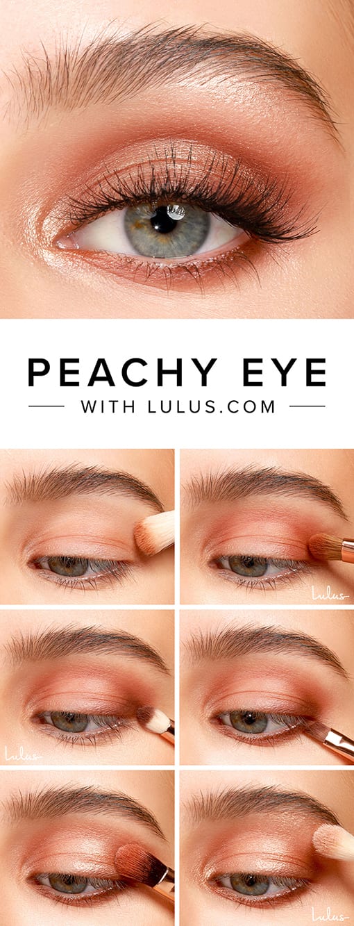 Peachy Eyeshadow Tutorial - Lulus.com Fashion Blog