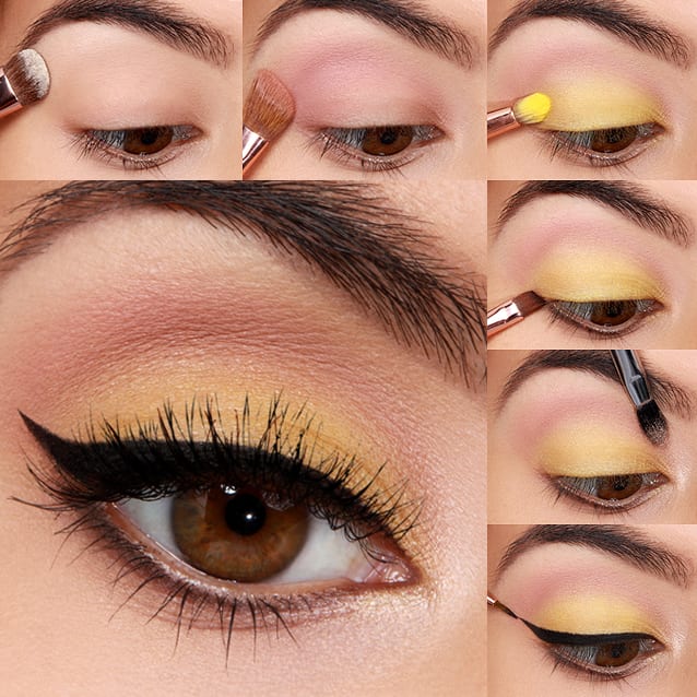 Lulus How-To: Canary Yellow Eye Makeup Tutorial - Lulus.com Fashion Blog