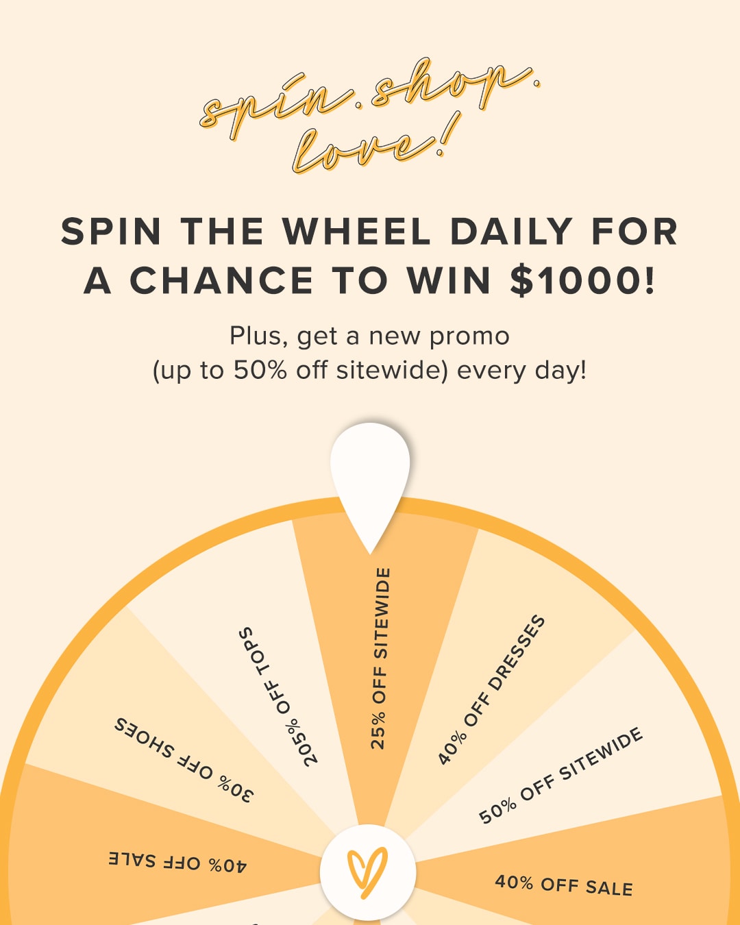 Our Spinner is Back! Score Daily Discounts and a Chance to Win $1000 -  Lulus.com Fashion Blog