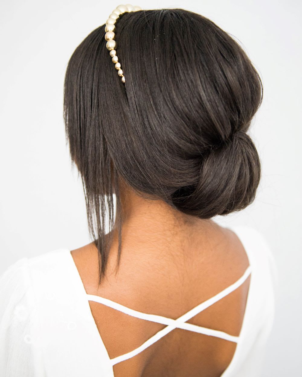 Headband Hairstyles for Brides: An Easy Low Updo Perfect for Wedding Hair -  Lulus.com Fashion Blog