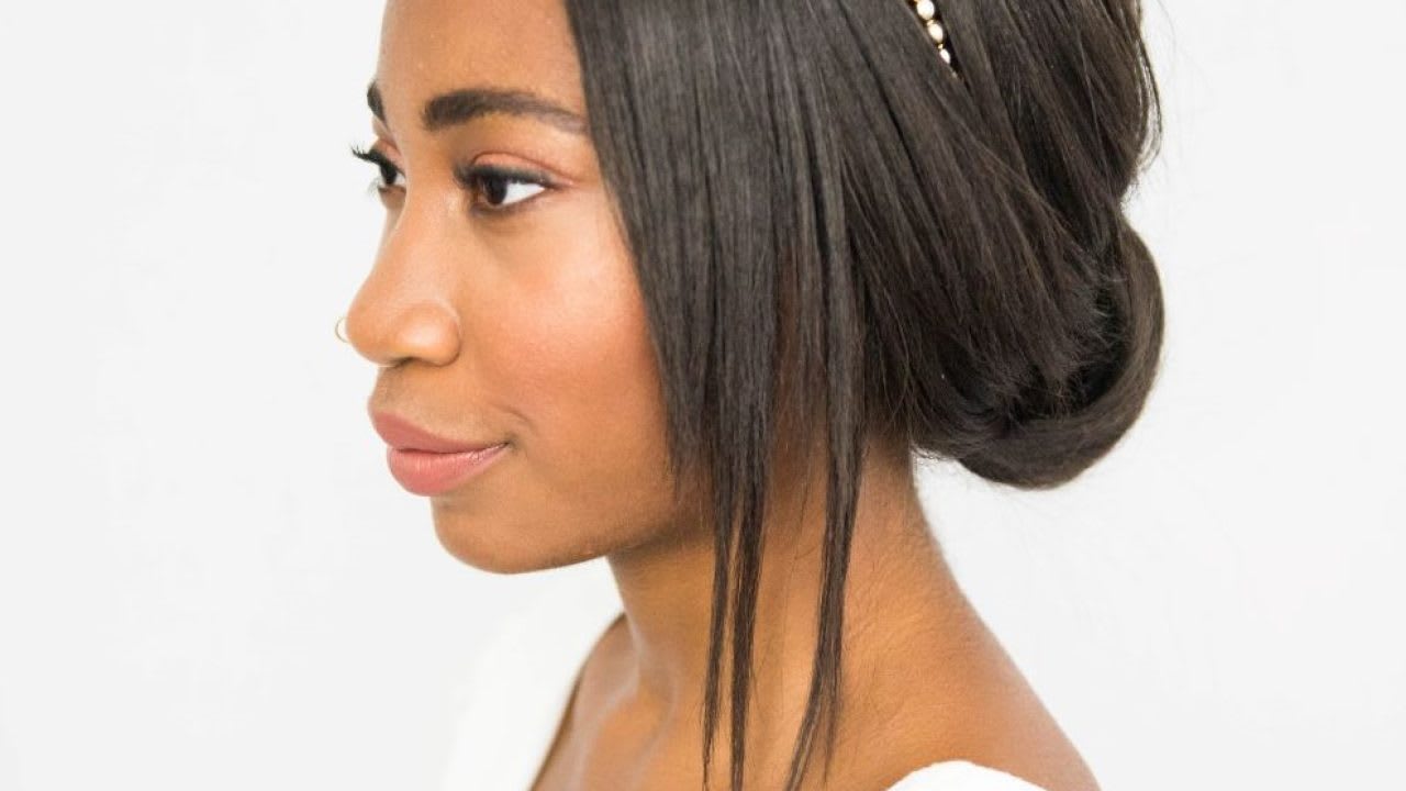 Headband Hairstyles for Brides: An Easy Low Updo Perfect for Wedding Hair -  Lulus.com Fashion Blog