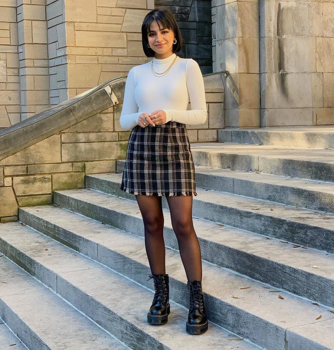 12 Plaid Skirt Outfits To Inspire Your Look All Season - Lulus.com Fashion  Blog
