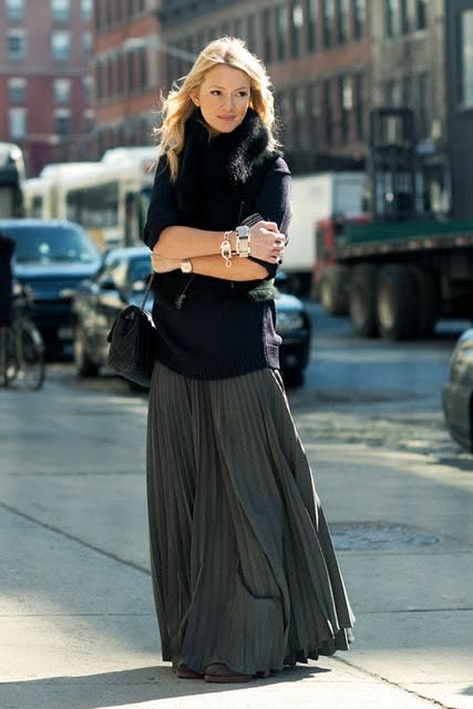 Trend Alert: Chunky Sweaters with Maxi Skirts | Lulus Blog