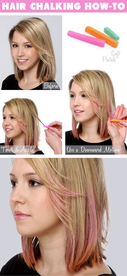 How-To: Hair Chalking - Lulus.com Fashion Blog