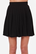 Cute Black Skirt - Pleated Skirt - High-Waisted Skirt - $40.00