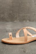 Steve Madden Becky - Tan Sandals - Leather Sandals - Flat Sandals - $69.00