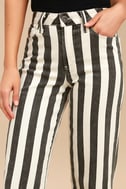 striped culotte pants