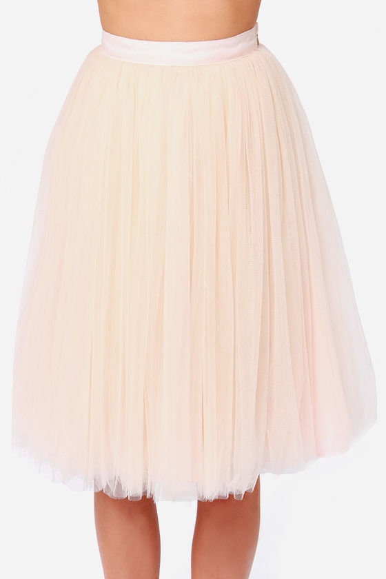 Peach Skirt - Tulle Skirt - Ballerina Skirt - $65.00