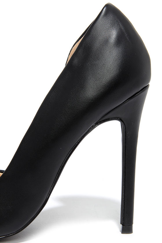 Cute Black Pumps - D'Orsay Pumps - Black Heels - $32.00