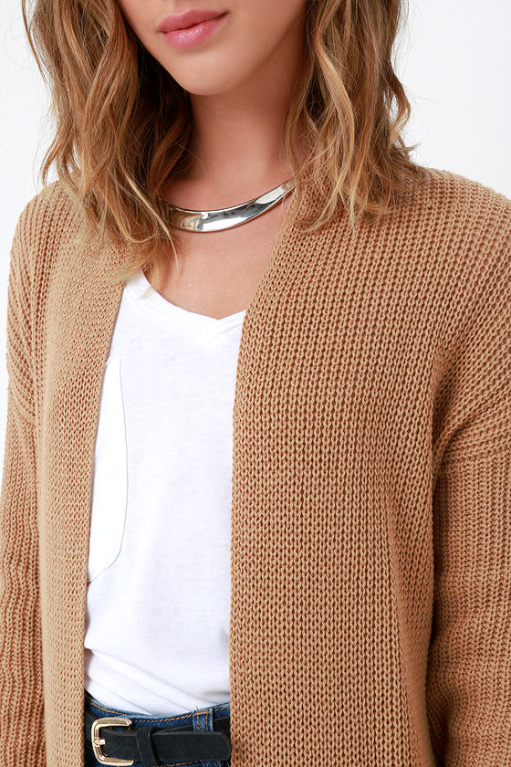 tan sweater jacket