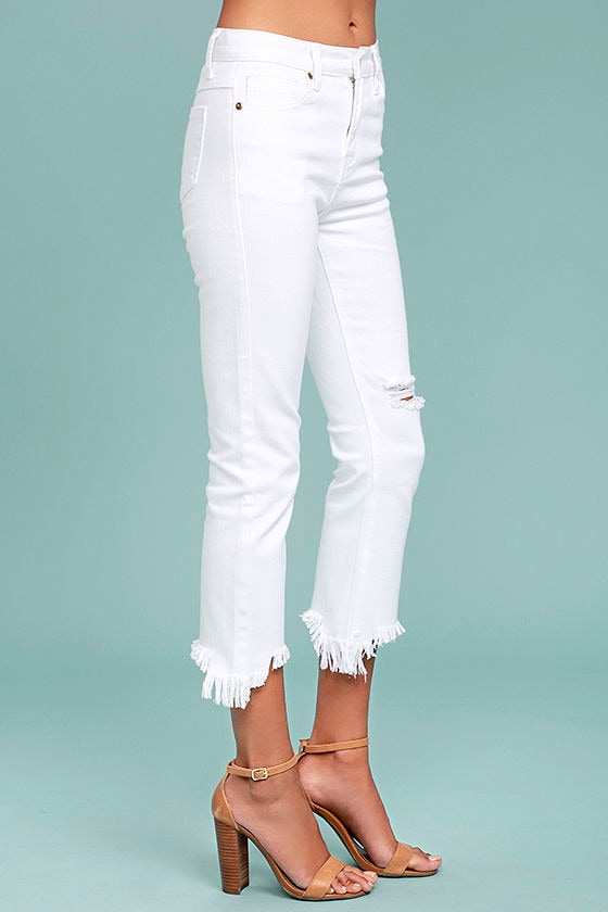 white jeans distressed