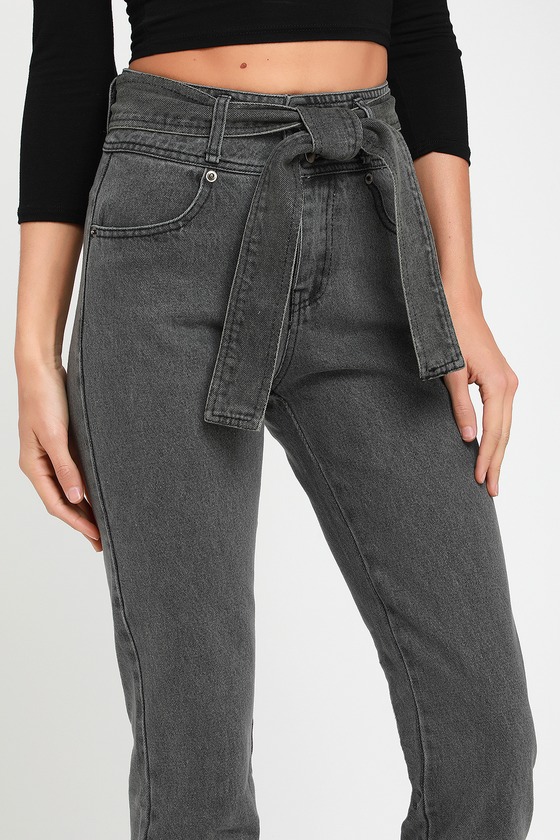 light grey high waisted jeans