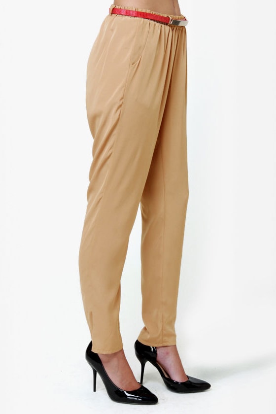 High-Waisted Hopes Beige Pants - $42 : Fashion at Lulus.com