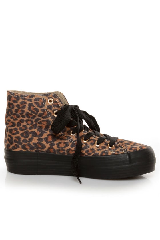 Sixtyseven Vero Leopard Print Platform Sneakers - $58.00