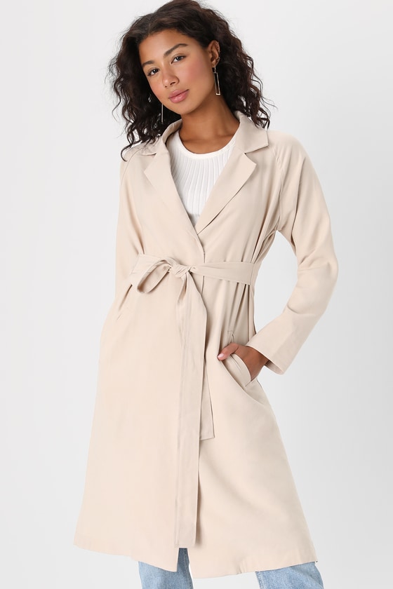 Express soft hot sale trench coat