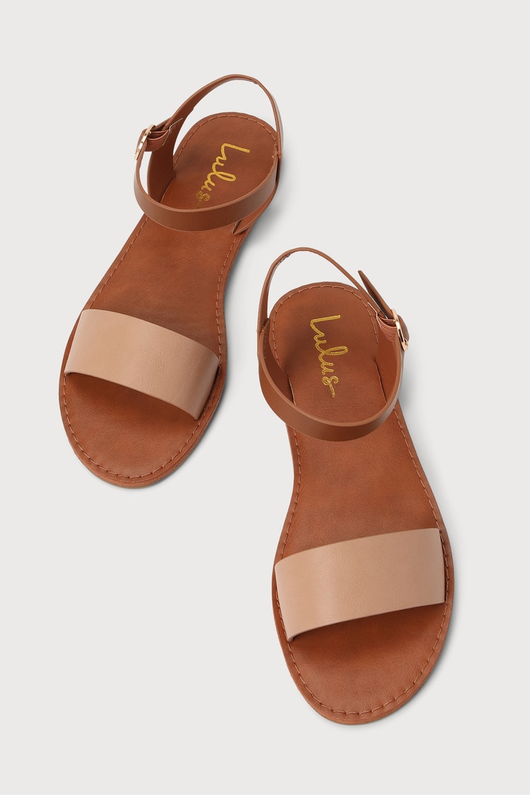 Flat Sandals - Tan Sandals - Brown Sandals - Cute Sandals - Lulus