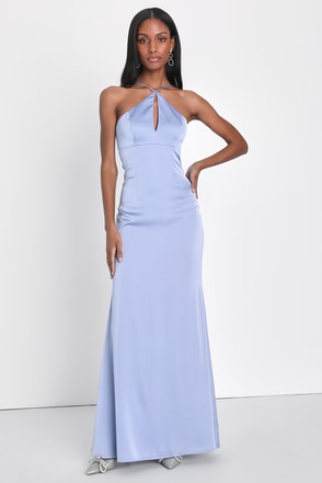 Light Blue Maxi Dress - Strapless Maxi Dress - Mermaid Dress - Lulus