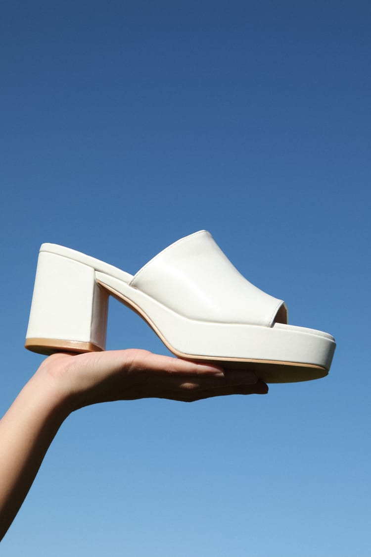 White Platform Mules - High-Heel Sandals - Peep-Toe Mules - Lulus