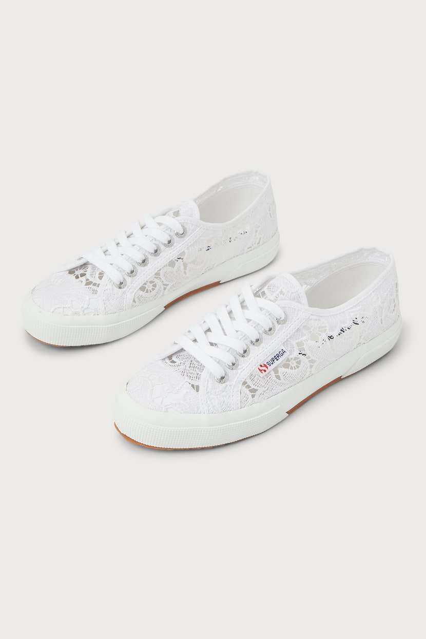 Superga Macrame Sneakers - White Lace Sneakers - Lace Shoes - Lulus