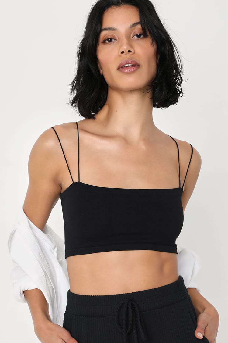 Free People, Other, Free People Erin Scuba Bralette Black Size M Nwt