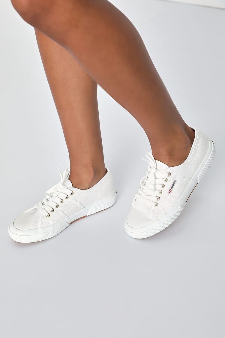 Superga 2750 COTU - White Sneakers - Trendy White Sneakers - Lulus