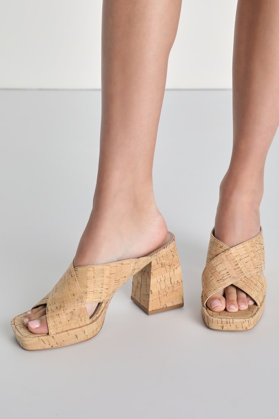 Ferragamo Engracia Leather Cork Slide Sandals In Rosa Nude | ModeSens