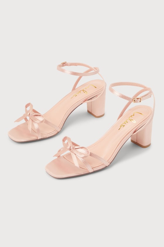 Rose gold short store heels