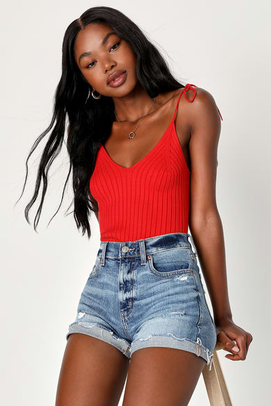 Designer Jean Shorts and Distressed Jean Shorts at Lulus