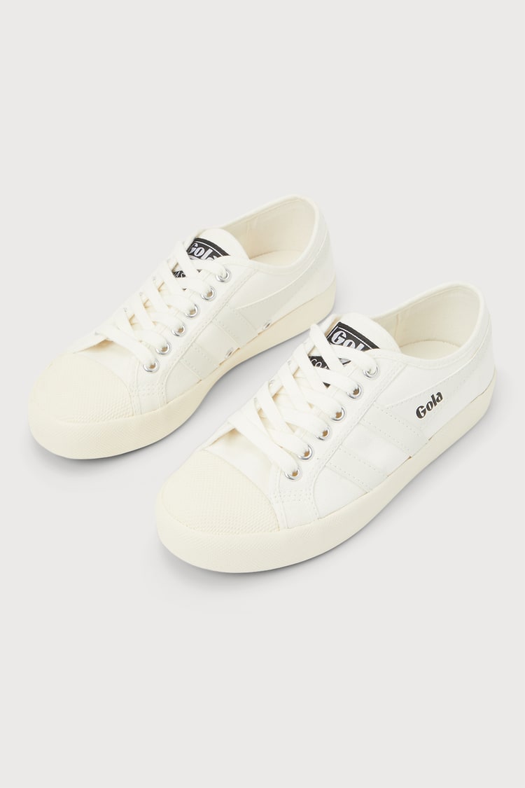 Gola Coaster Flatform - Lace-Up Sneakers - White Sneakers - Lulus