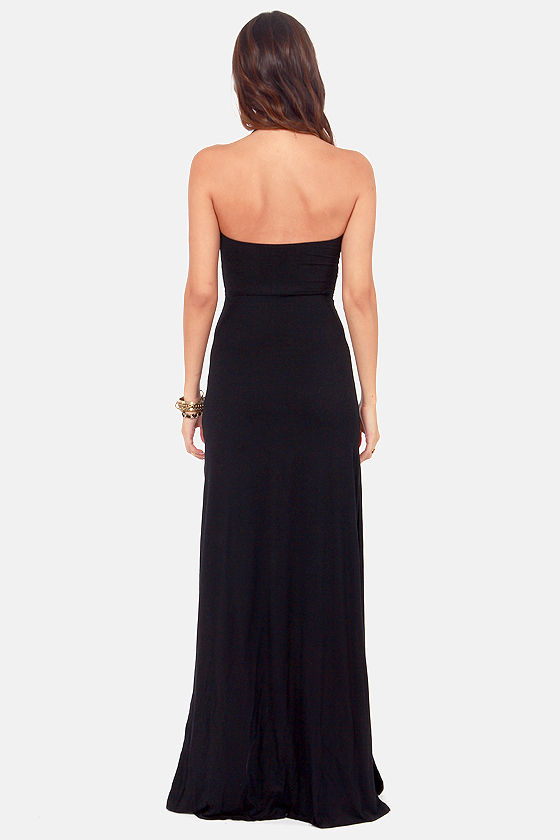 Sexy Black Dress - Maxi Dress - Halter Dress - $52.00