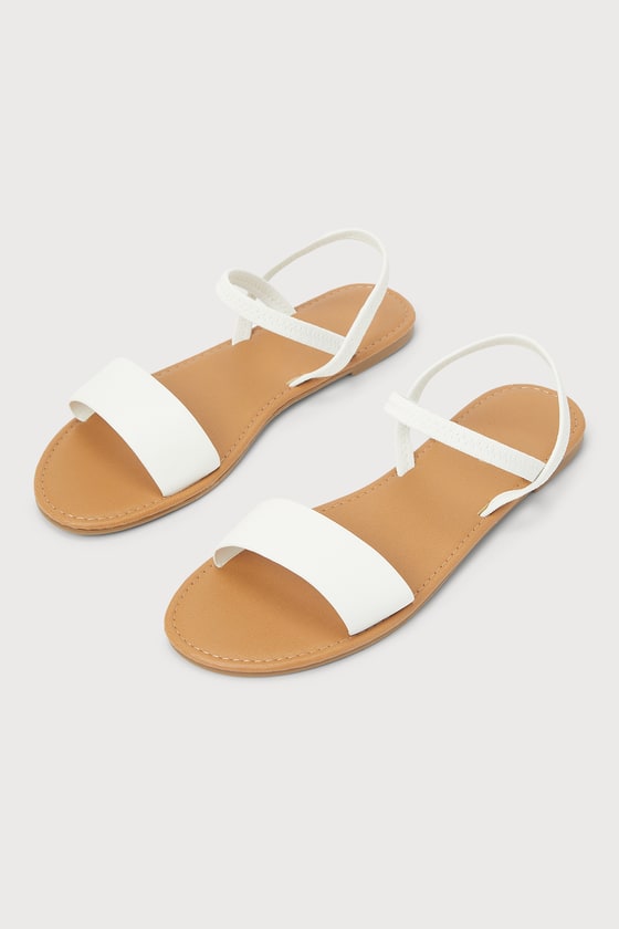 Cute White Sandals Strappy Sandals Open Toe Sandals Lulus 