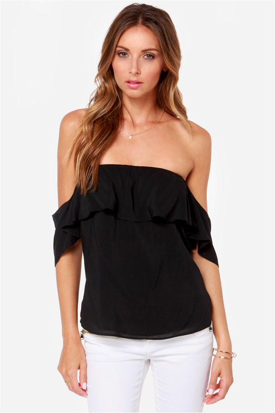 Pretty Black Top - Off-the-Shoulder Top - Boho Top - $33.00 - Lulus