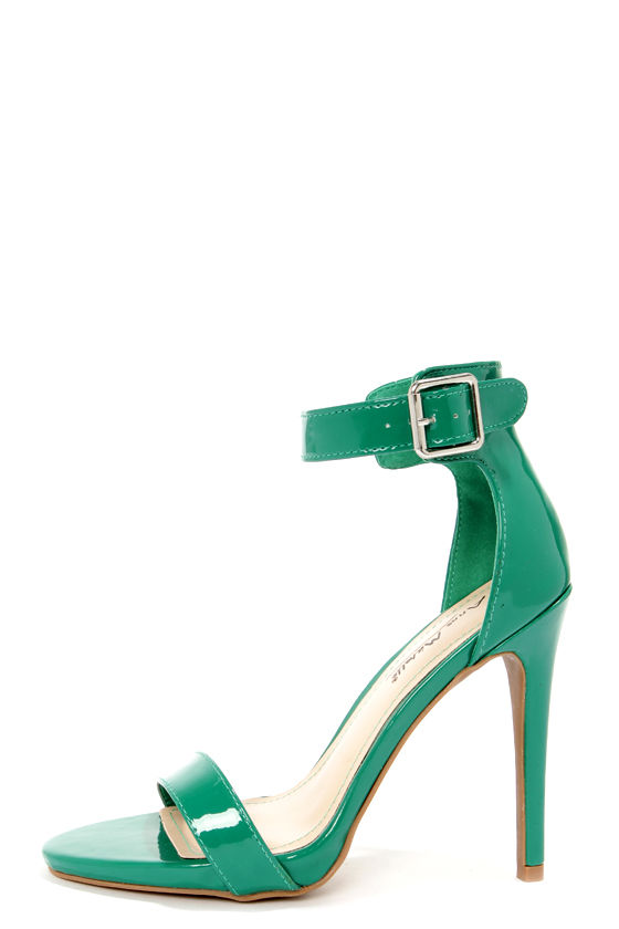 teal green heels