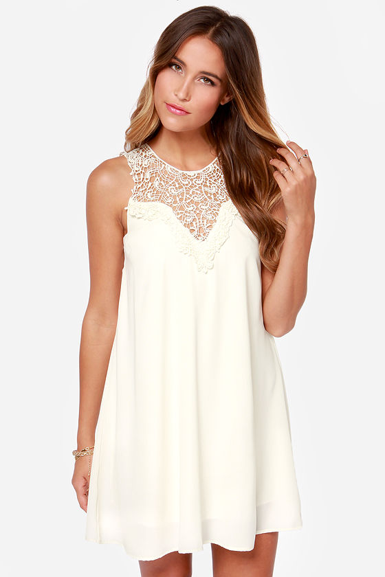 Sleeveless Dress - Cream Dress - Slip Dress - $38.00 - Lulus