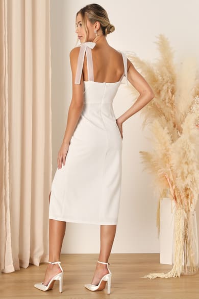 NICCIEY - WHITE, Midi Dresses