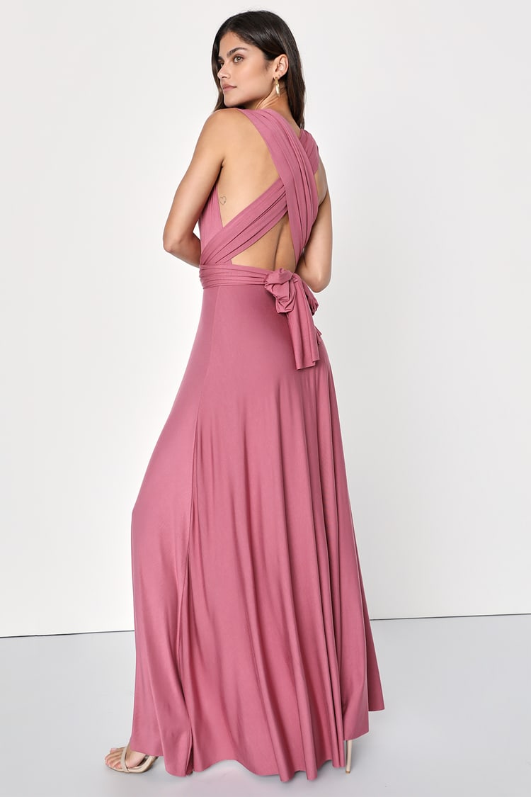 Rusty Rose Bridesmaid Dress - Convertible Dress - Infinity Dress - Lulus