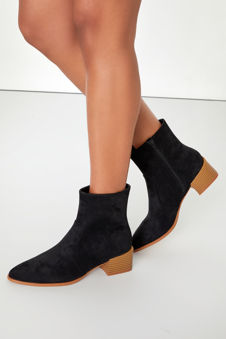 Low-heel boots - Black