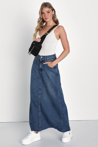 On-Trend Denim Skirts for Women | Score a Chic Denim Skirt Outfit at a  Great Price | Juniors and Women's Apparel - Lulus