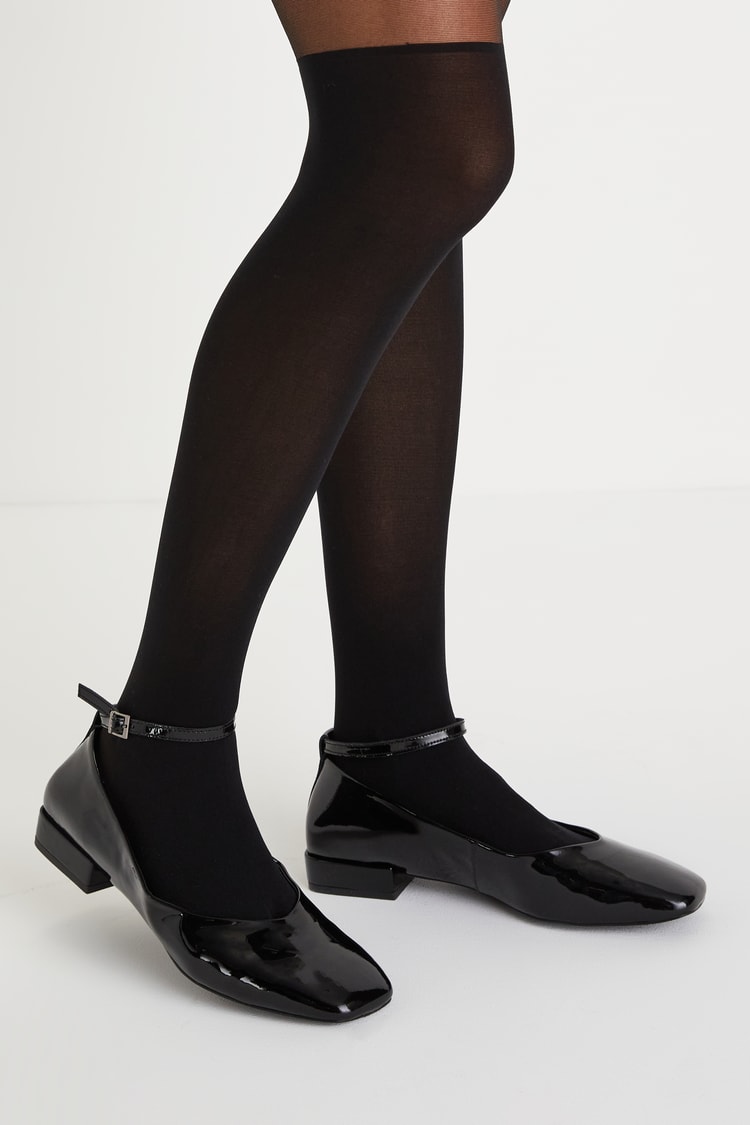Black Sheer Tights - Black Over-the-Knee Tights - Nylon Tights - Lulus