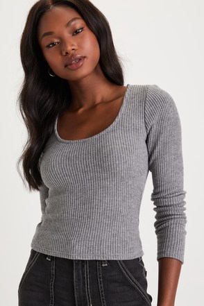 LULULEMON WOMENS ANAHATASANA Long Sleeve Top Scoop Neck Pullover Grey Size  10 £33.11 - PicClick UK