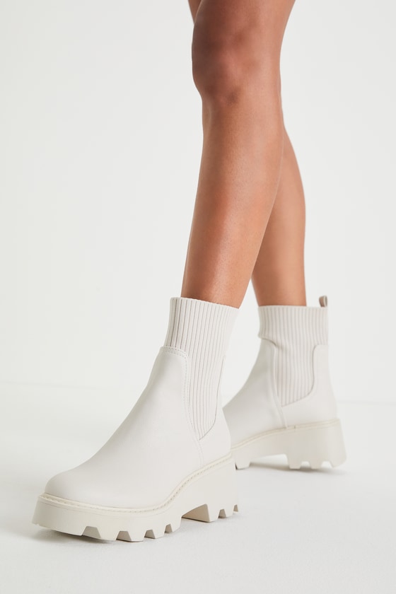 White dolce clearance vita boots