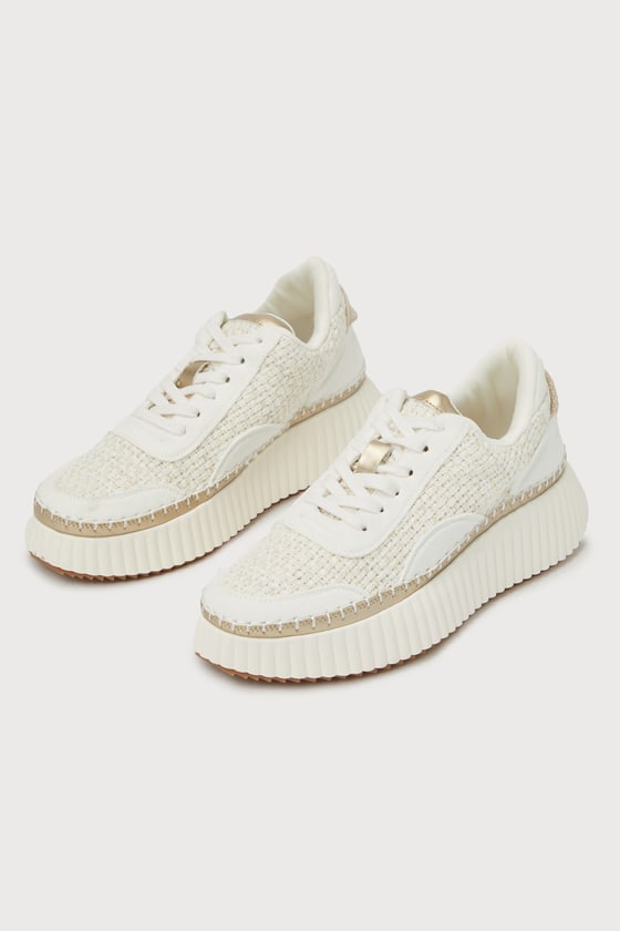 Woven hot sale platform sneakers