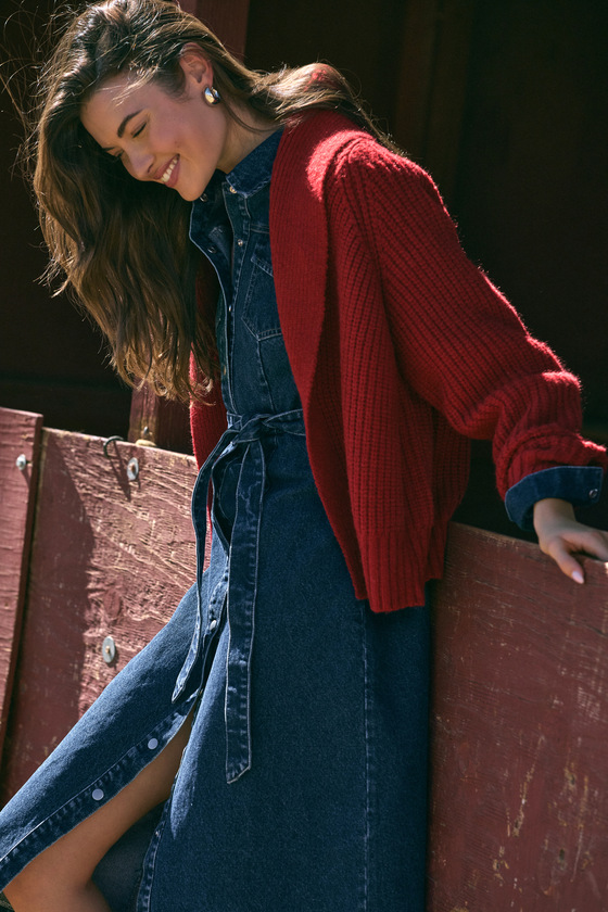 Nice red outlet sweater