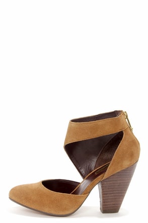 Cute Tan Heels - D'Orsay Heels - Suede Shoes - $ - Lulus