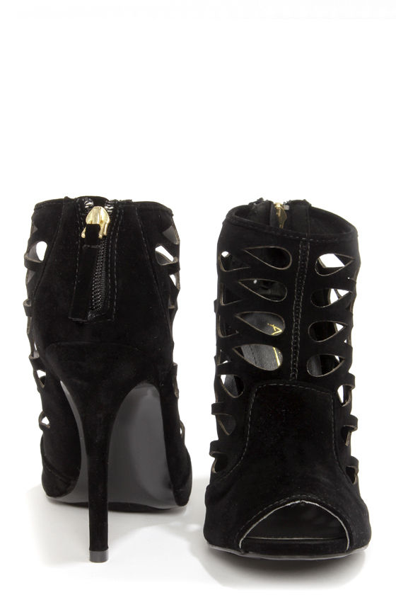 Cute Black Booties Ankle Booties Black Shoes 3900 Lulus 0868