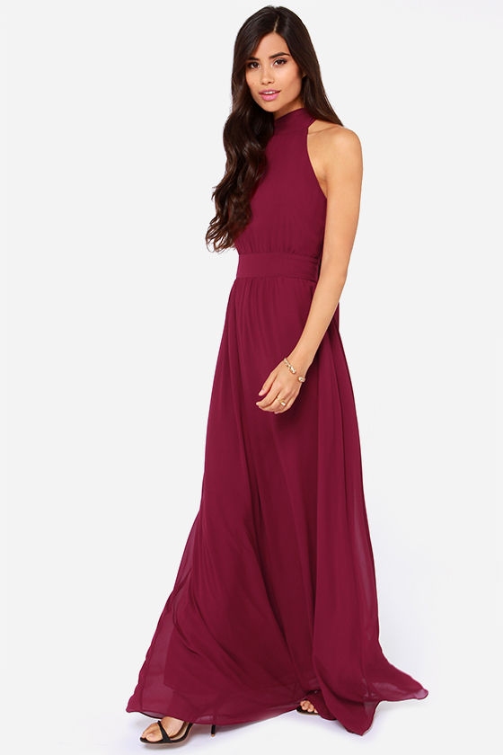 Lulus store burgundy dress